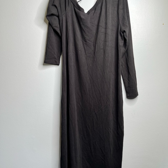 Eloquii Black One Shoulder Long Sleeve Knit Bodycon Midi Dress Plus Size… - Picture 4 of 9